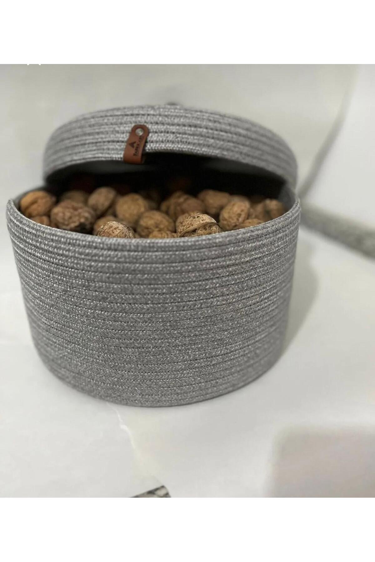 jute wicker basket cover organizer