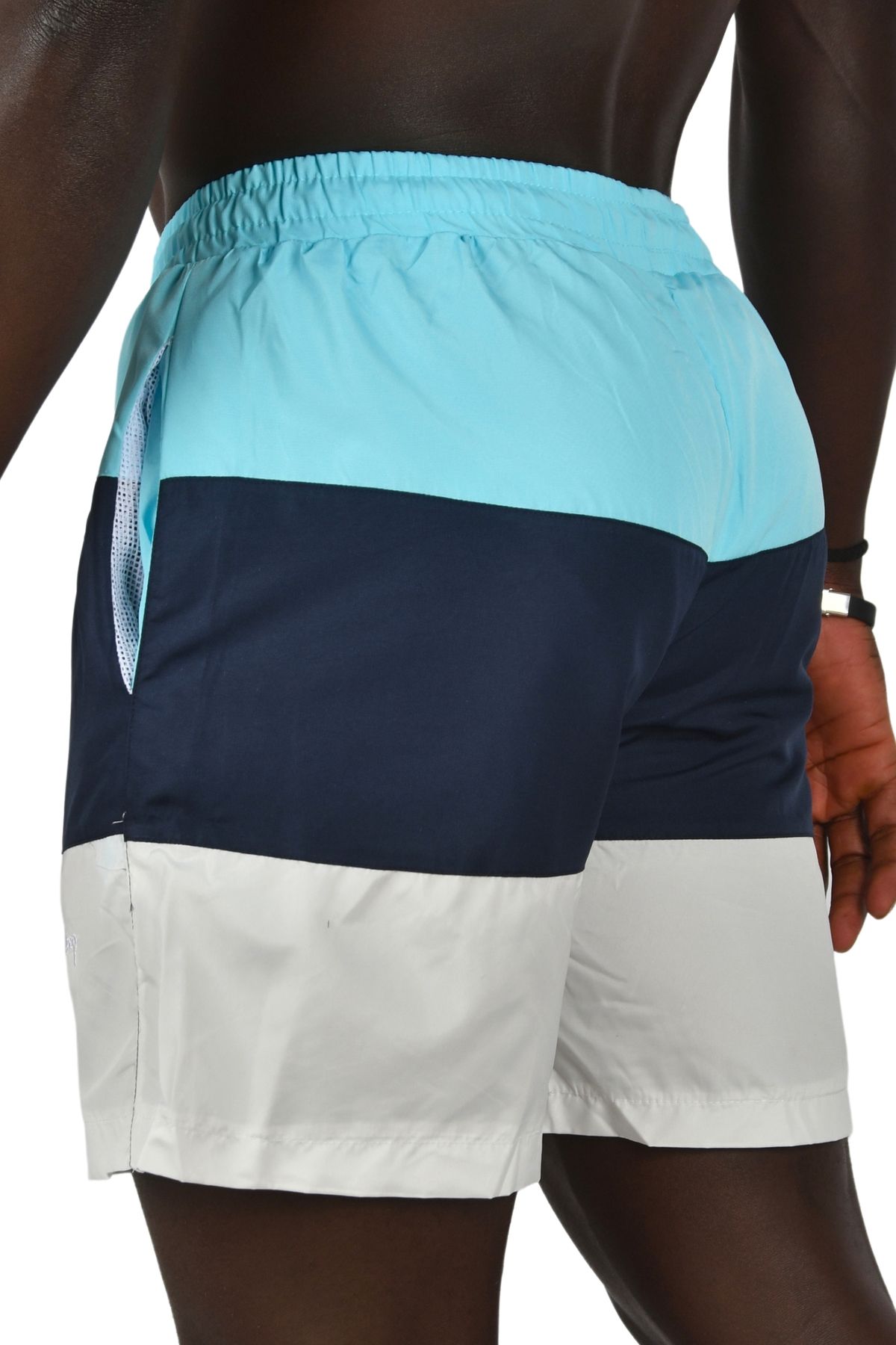 DeepSEA-Ανδρικό σορτς κολύμβησης Blue Piece Quick - Dry Mesh Lined 2403002 4