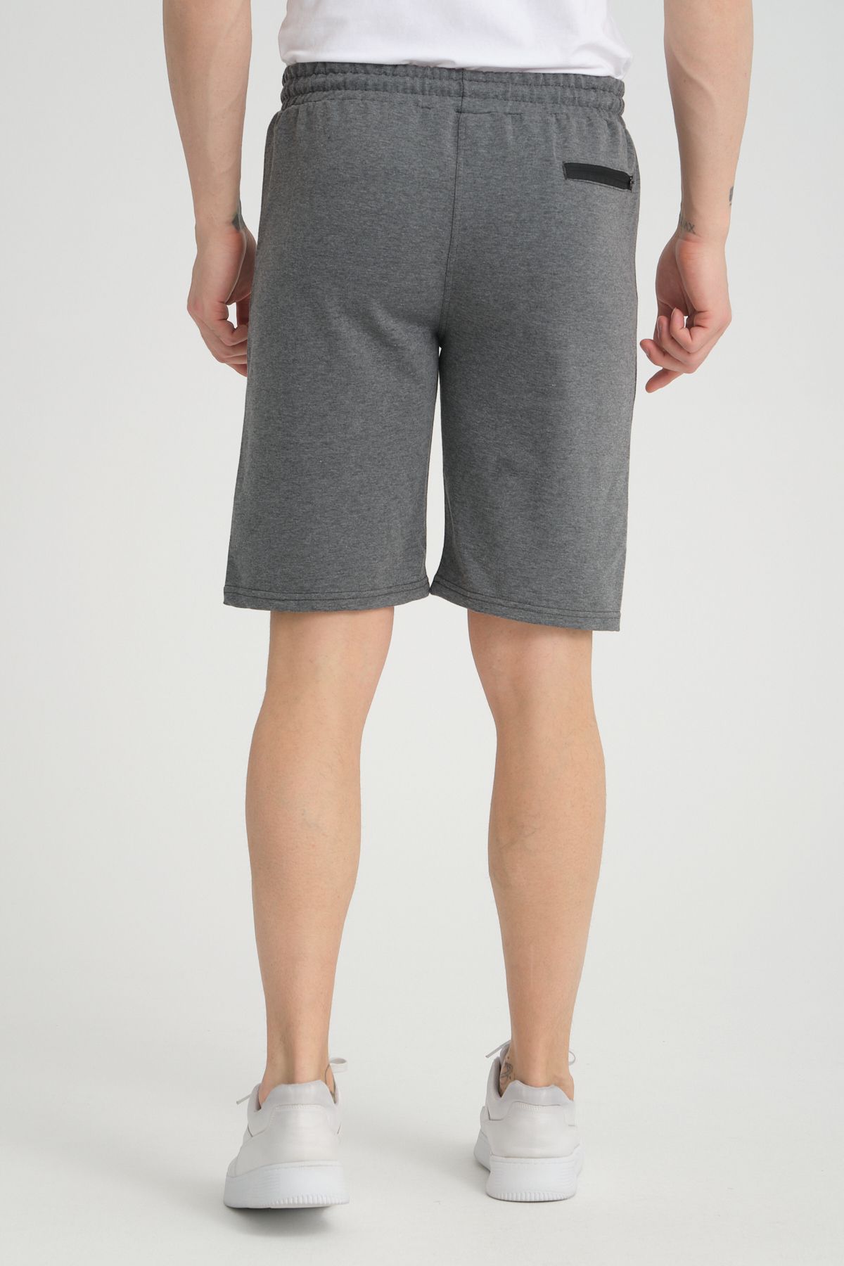 RDR-X-Men's Anthracite Combed Fabric Bermuda Shorts 5