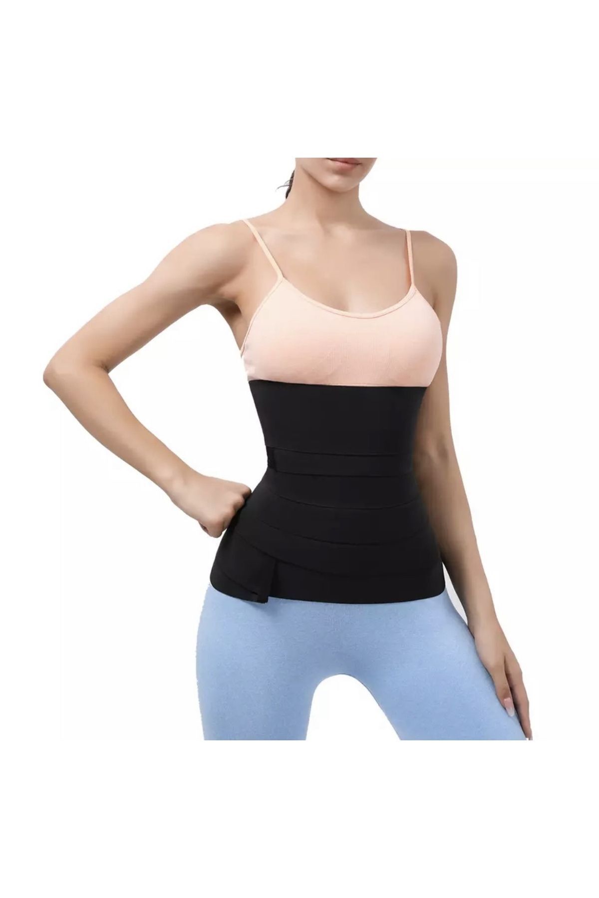 Tuğba korse-3 Meter Colombian Fitbel Corset - Original Standard Size, 100% Latex, Black Color 4