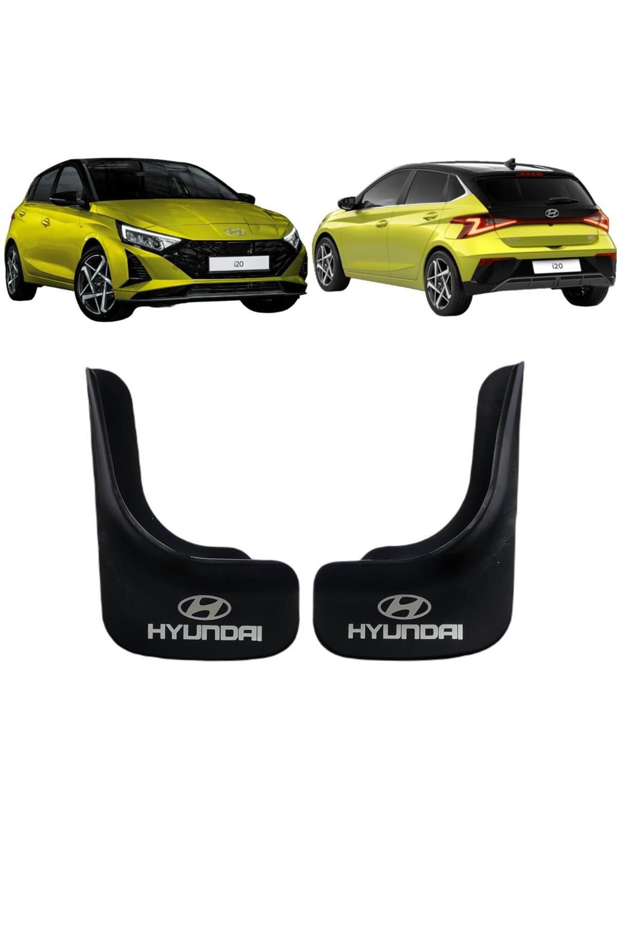 Yeni Dünya-Hyundai i20 After 2020 2-Pack Mudflap Dust Cover HYU1UZ010 1