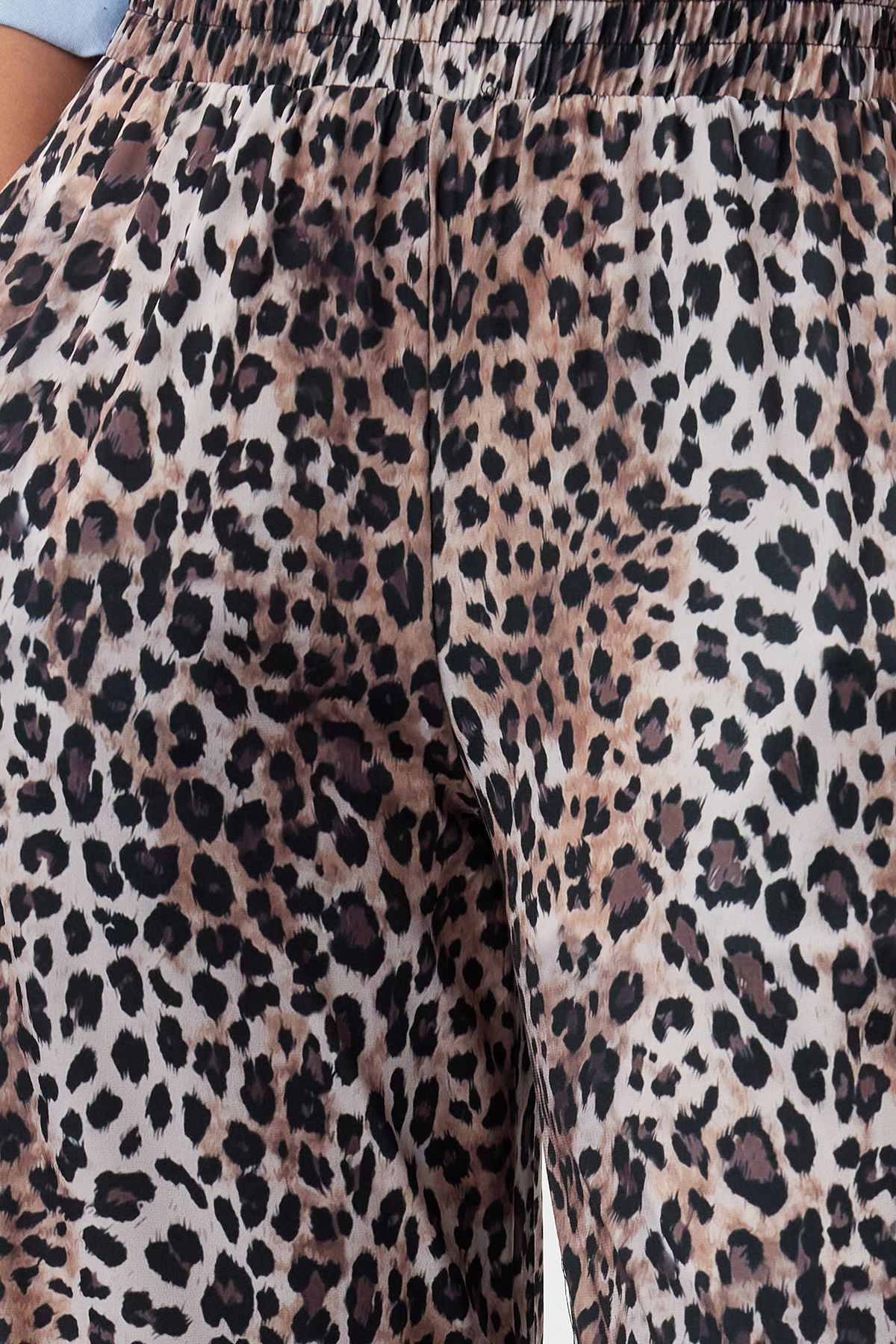 Trendyol Collection-High Waist Flexible and Comfortable Cut Leopard Printed Trousers - TWOSS23PL00129 3