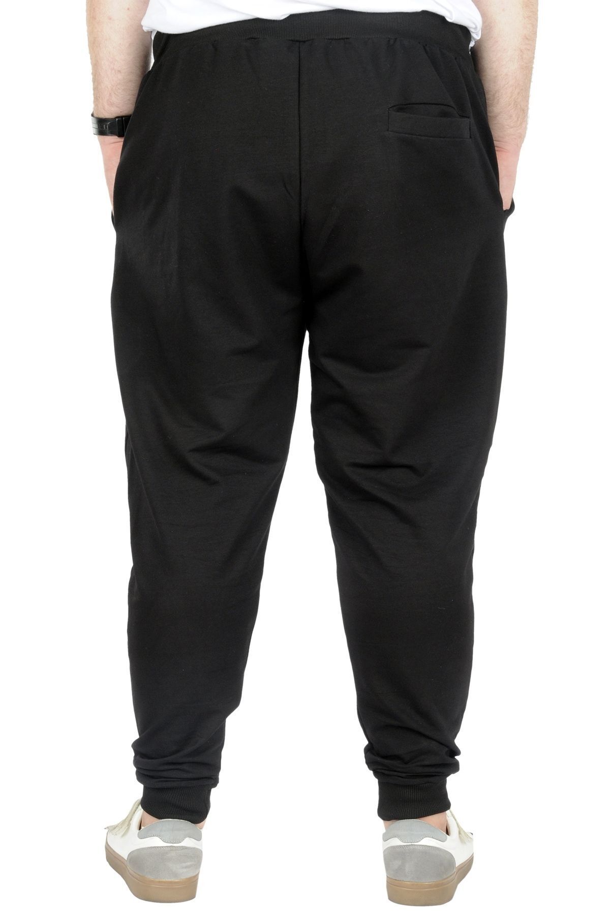 ModeXL-Mode Xl Plus Size Sweatpants with Pulse Print 20507 Black 3