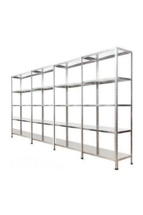 Herrafburada 5 Katlı 4 Lü Bitişik 31x300x200 Galvaniz Çelik Raf Arşiv Depo Ki...