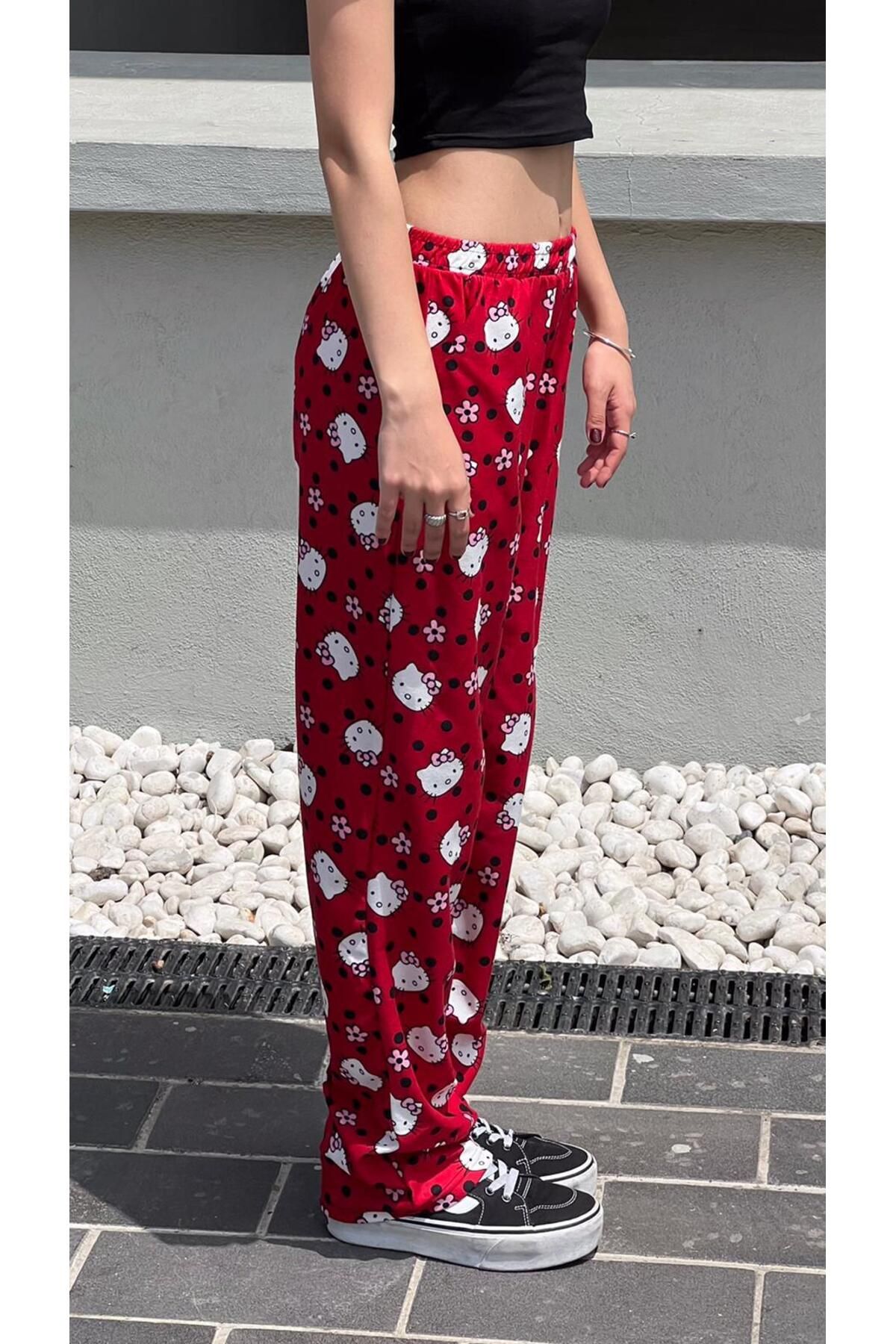Touz Moda-Hello Kitty Patterned Sweatpants 4