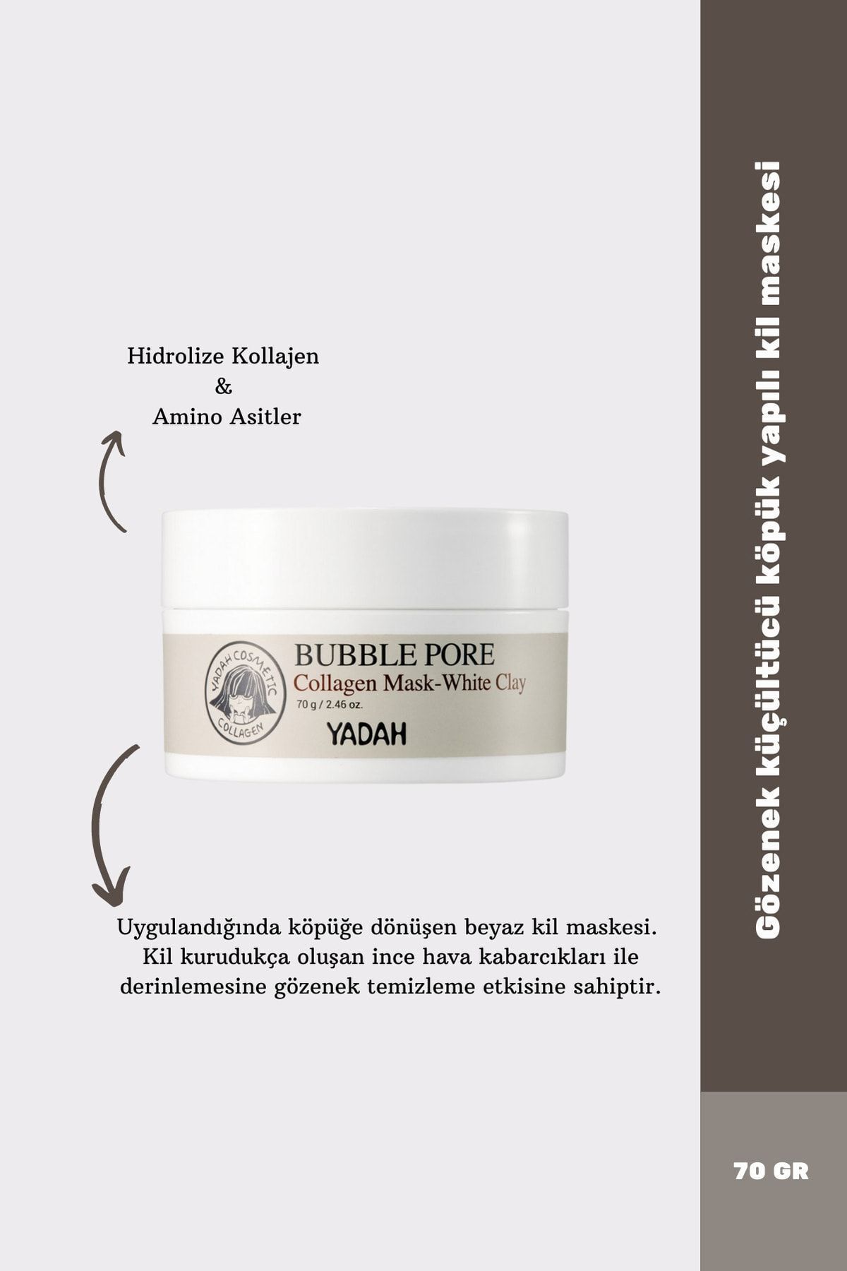 YADAH-Bubble Pore - Pore Mask with White Clay and Collagen 1