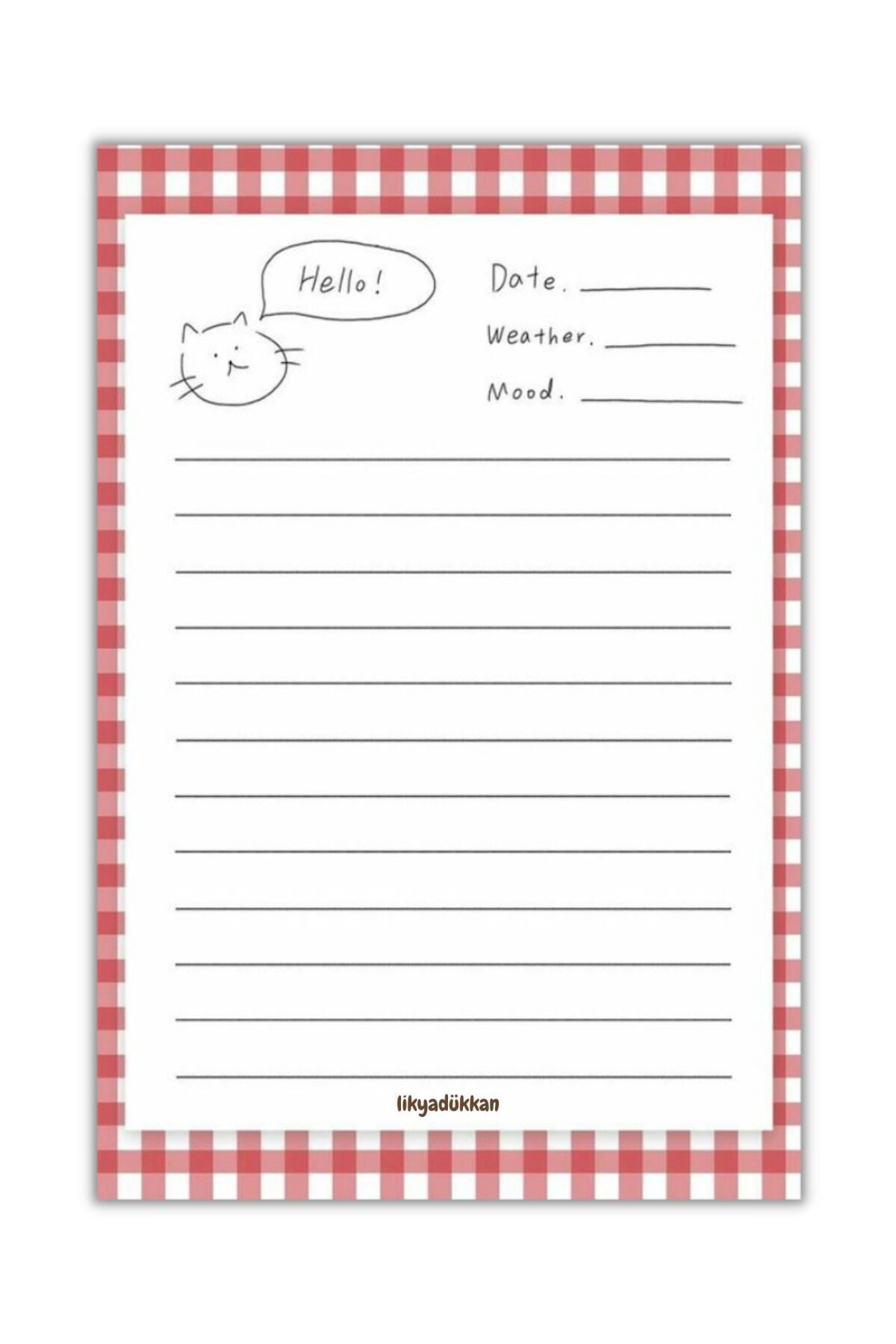 LikyaDükkan Blocnotes Memopad Pull Pick A6, Dimensiune 50 De Coli - One Size