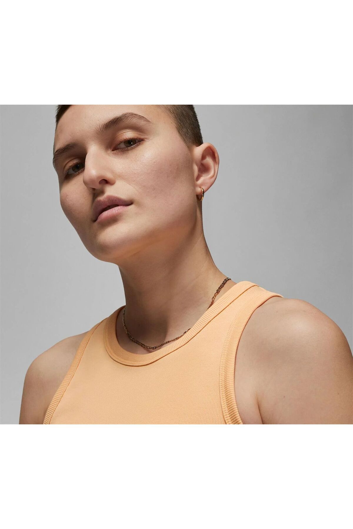 Nike-Jordan Tank Core - Yellow Crop Women's Tank Top 4