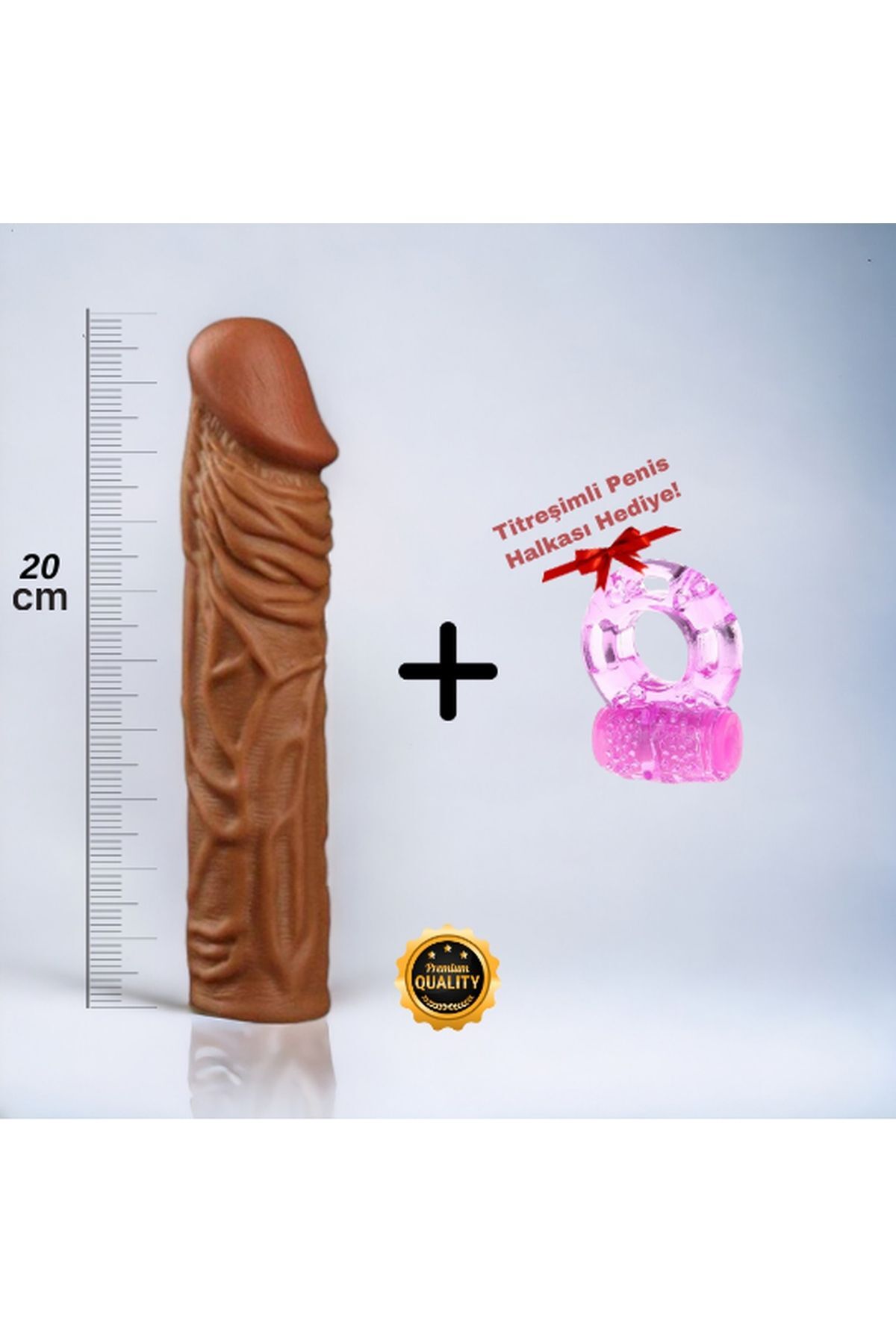 Testis Girişli Klitorise Temas Penis Halkalı Ultra Premium Penis Kılıfı