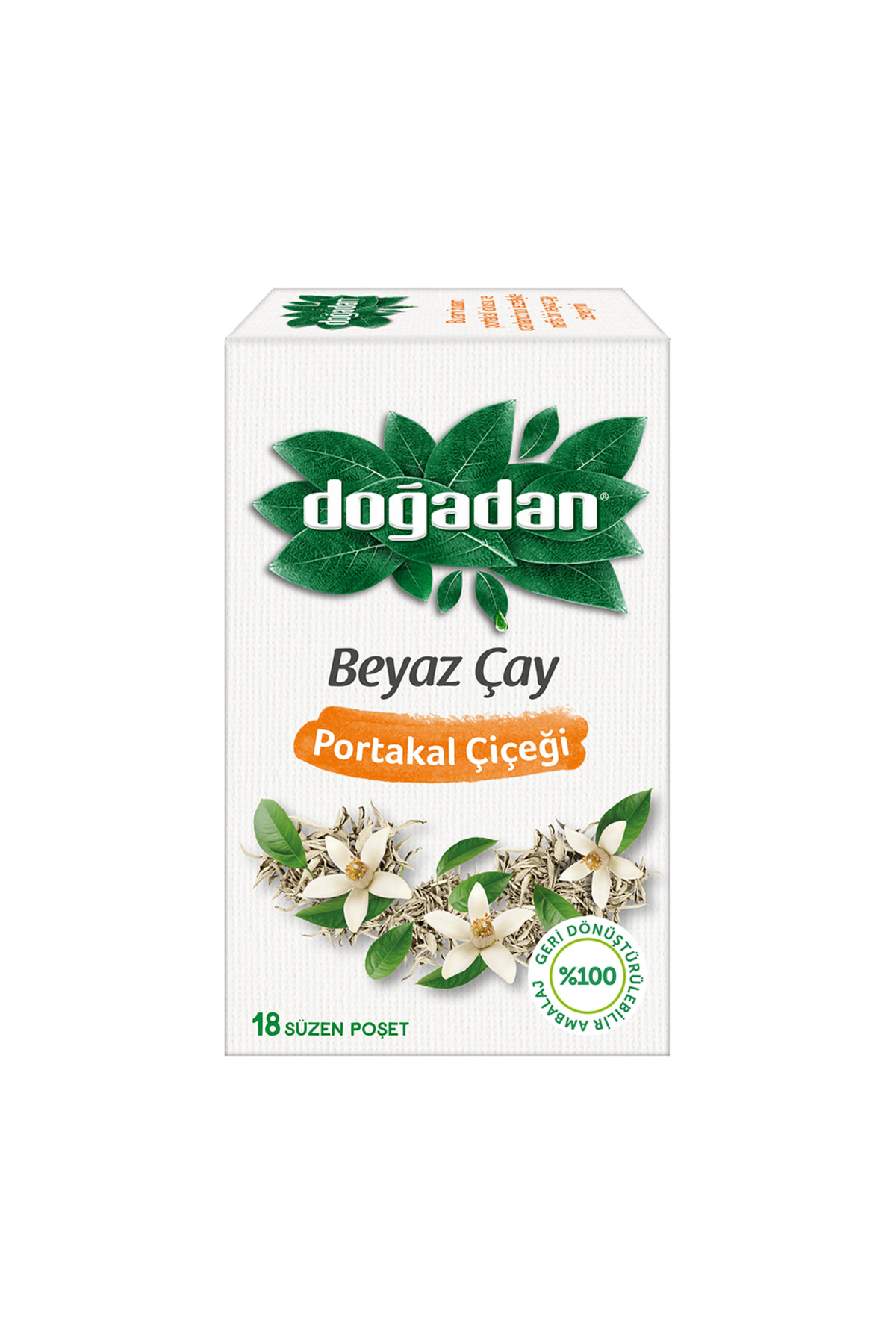 Doğadan Beyaz Çay Portakal Çiçeği 18'li x 12 Adet (Koli)