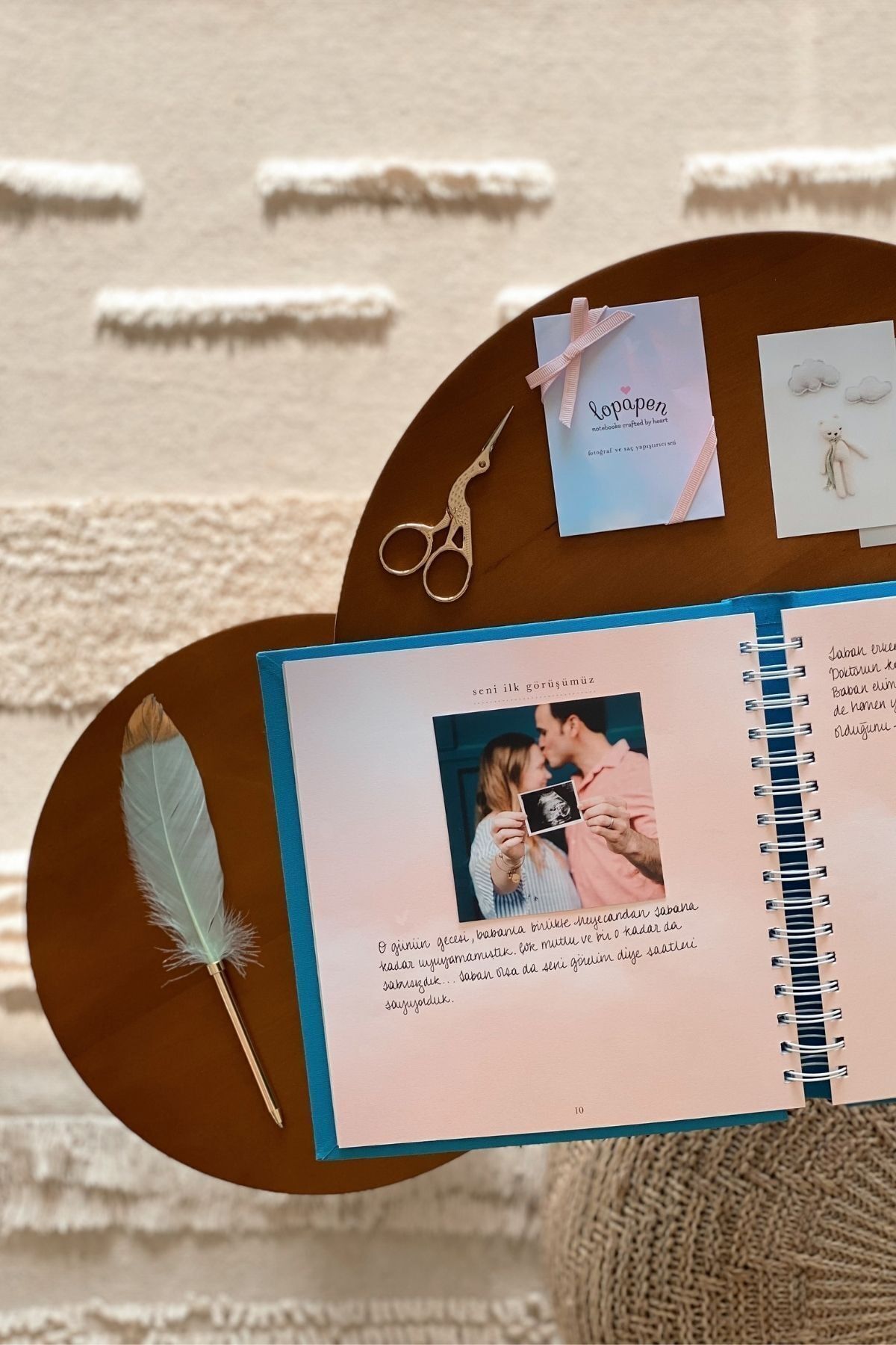 Lopapen Gök Mavisi Bebeğimin Anıları - Bebek Anı Defteri Ve Fotoğraf Albümü - 22 X 22 Cm. fotoğrafı 3 (önizleme)