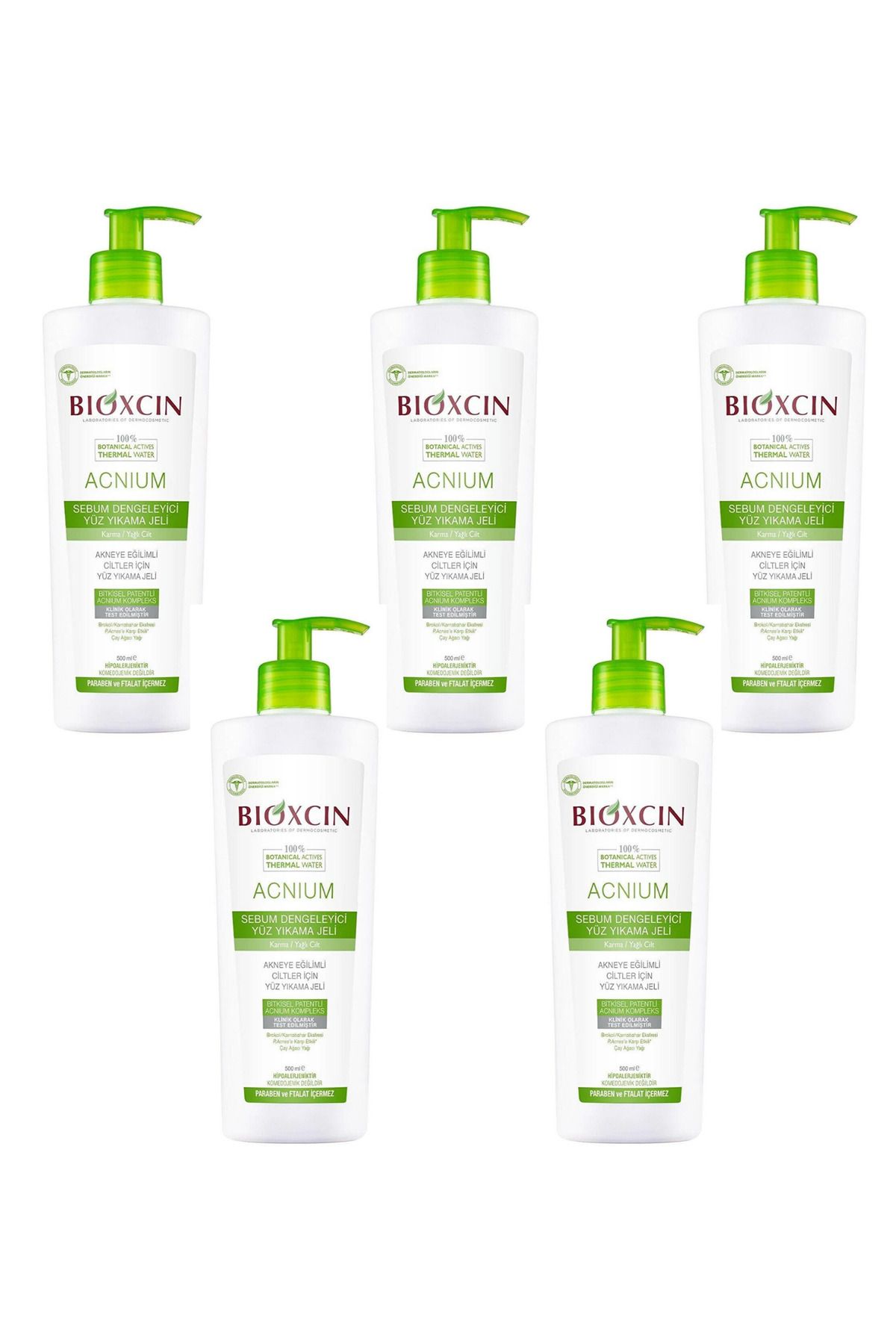 Bioxcin Acnium Sebum Балансирующий гель для умывания лица 500 мл x5 TYCSZMLDLN171705360816097