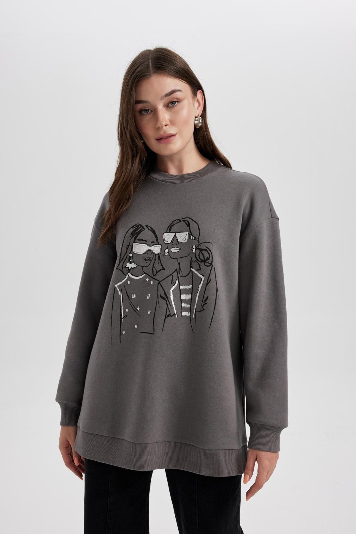 سویشرت حجاب زنانه دفاکتو | B5604AX23AU Defacto - Image 7