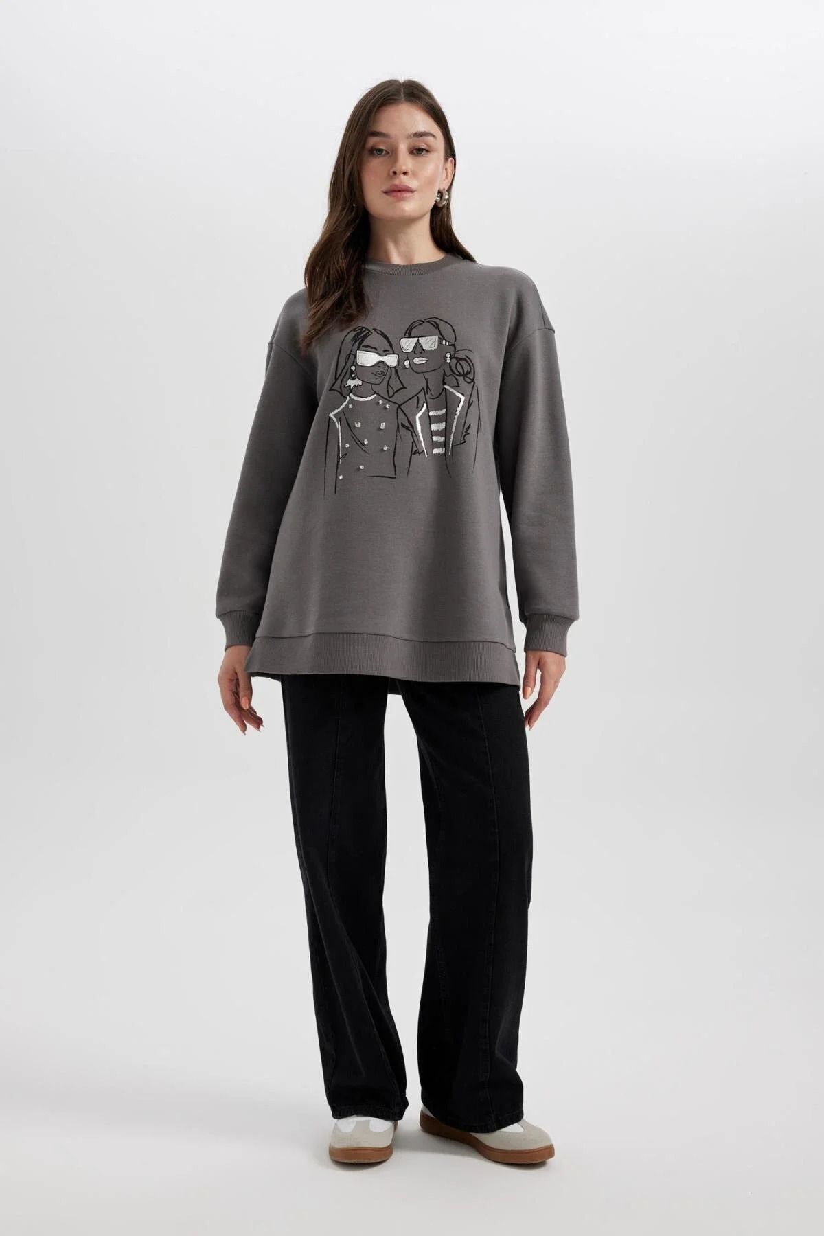 سویشرت حجاب زنانه دفاکتو | B5604AX23AU Defacto - Image 6