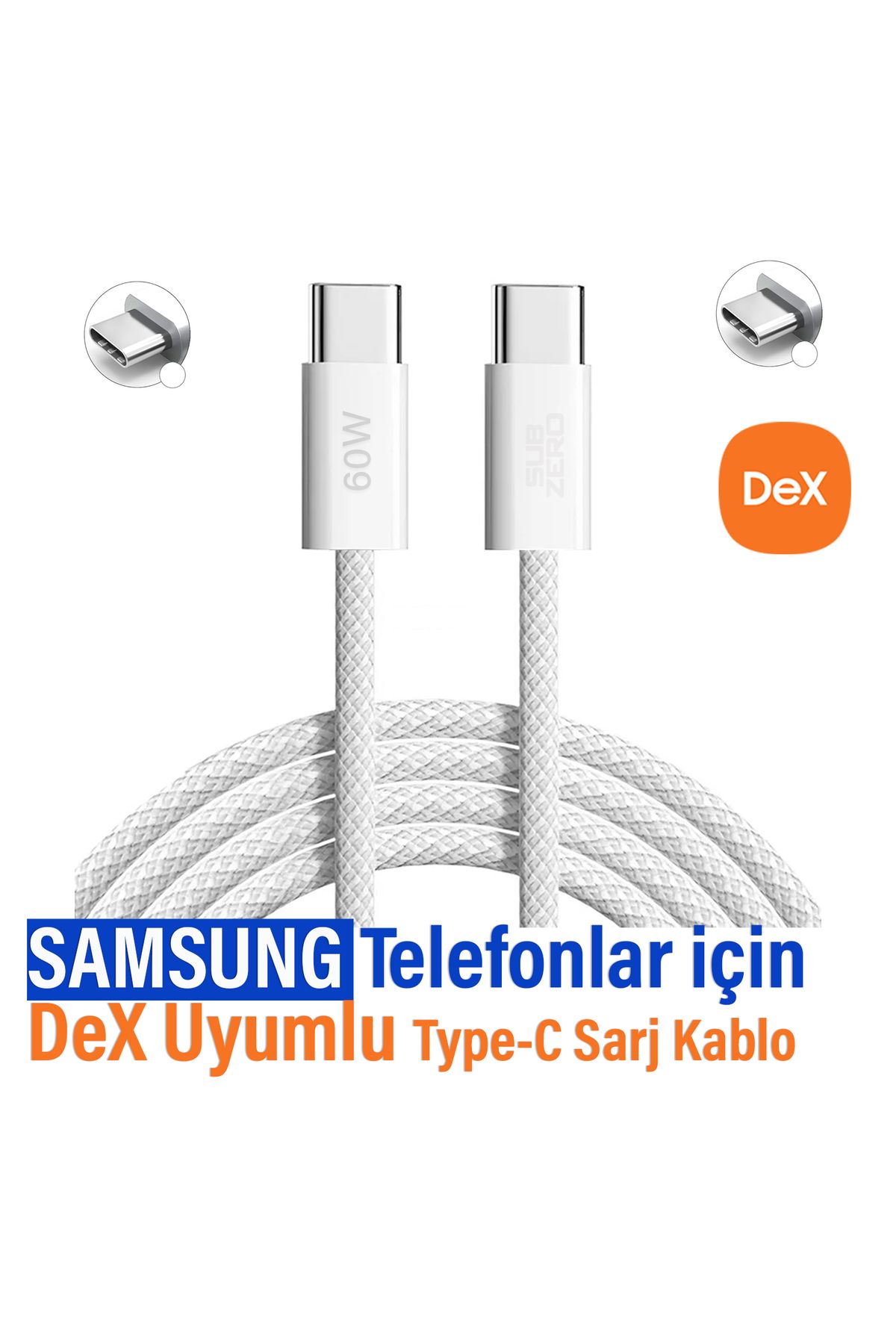 EXENAR-Samsung DeX Compatible Type-C Cable - Connection Cable to Samsung Phone and Computer 1