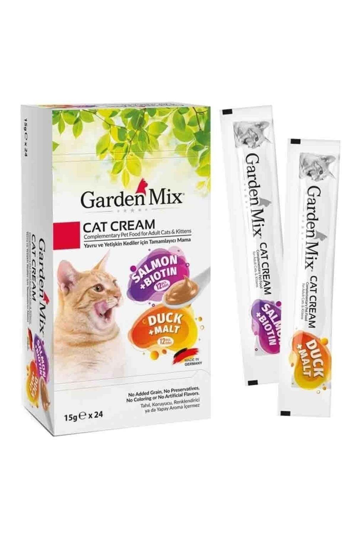Kedi Kreması Somonlu Biotinli ve Ördekli Malt lı Kedi Ödülü 5 adet x 15 Gr