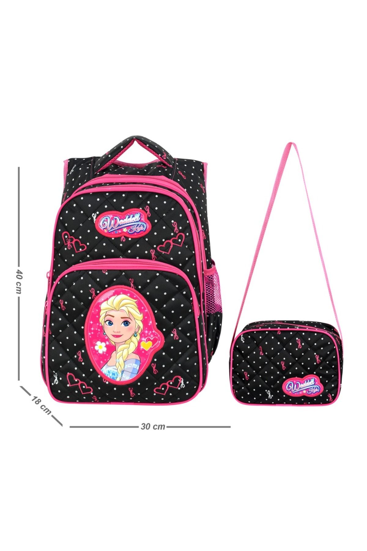 barberri Geantă Ortopedică Pentru Școală Primară - Rezistentă La Apă, Cutie De Băutură, Cutie De Prânz + Femeie - One Size