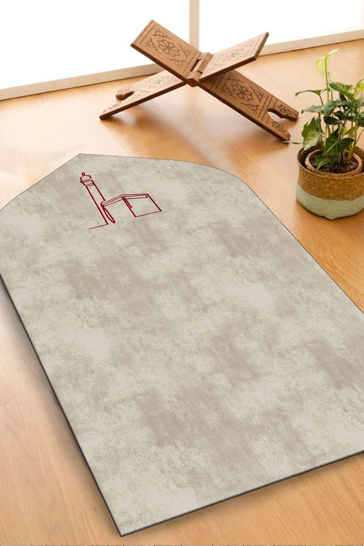 PINKIE HOME Digital Printing Prayer Rug, Double Prayer Rug, Kaaba