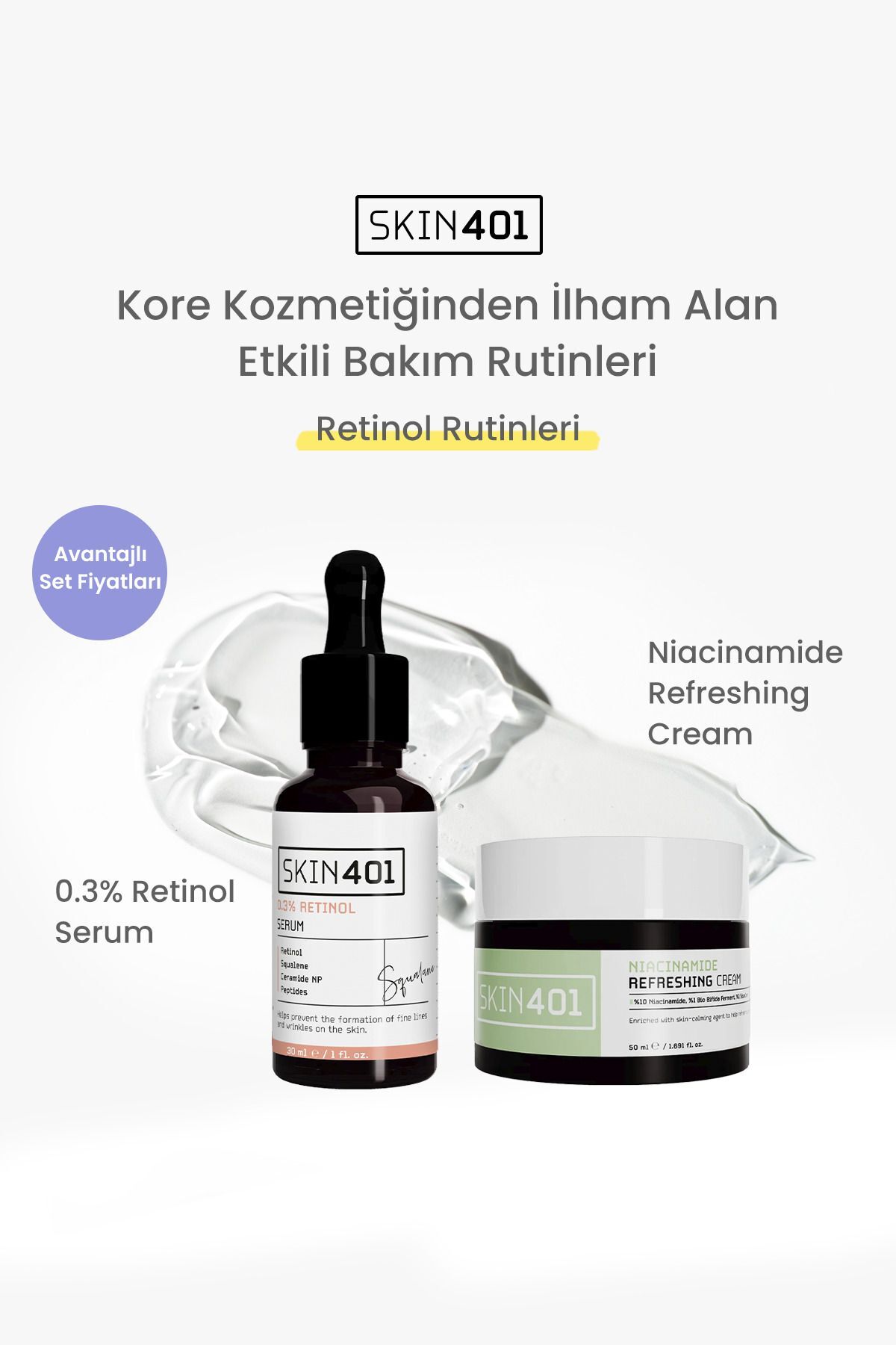 Retinol ve Niacinamide Bakım Rutini — Skin401-136 — تصویر 2 از 2