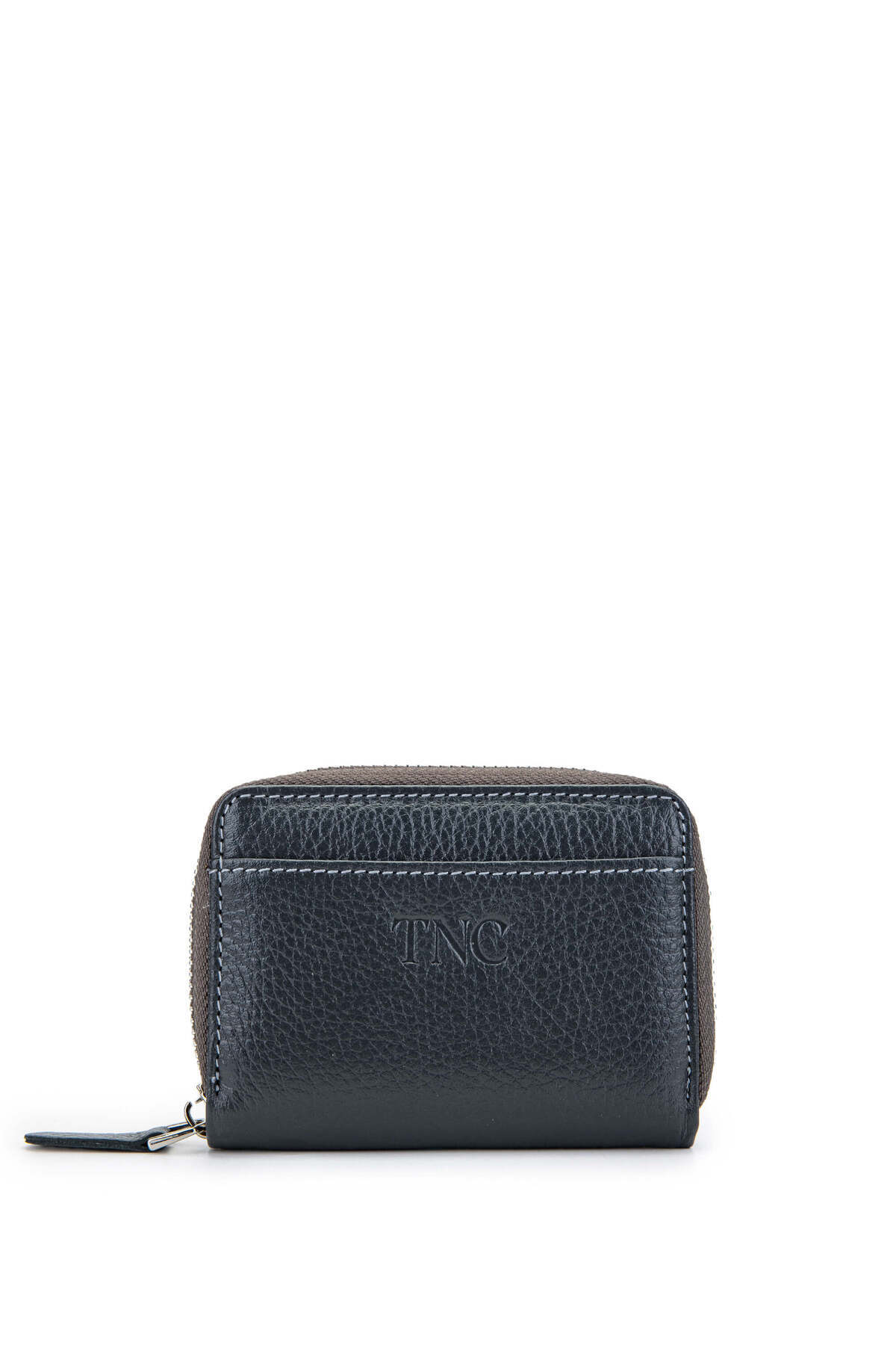 تامر تانجا جا کارتی مردانه چرم اصل خاکستری