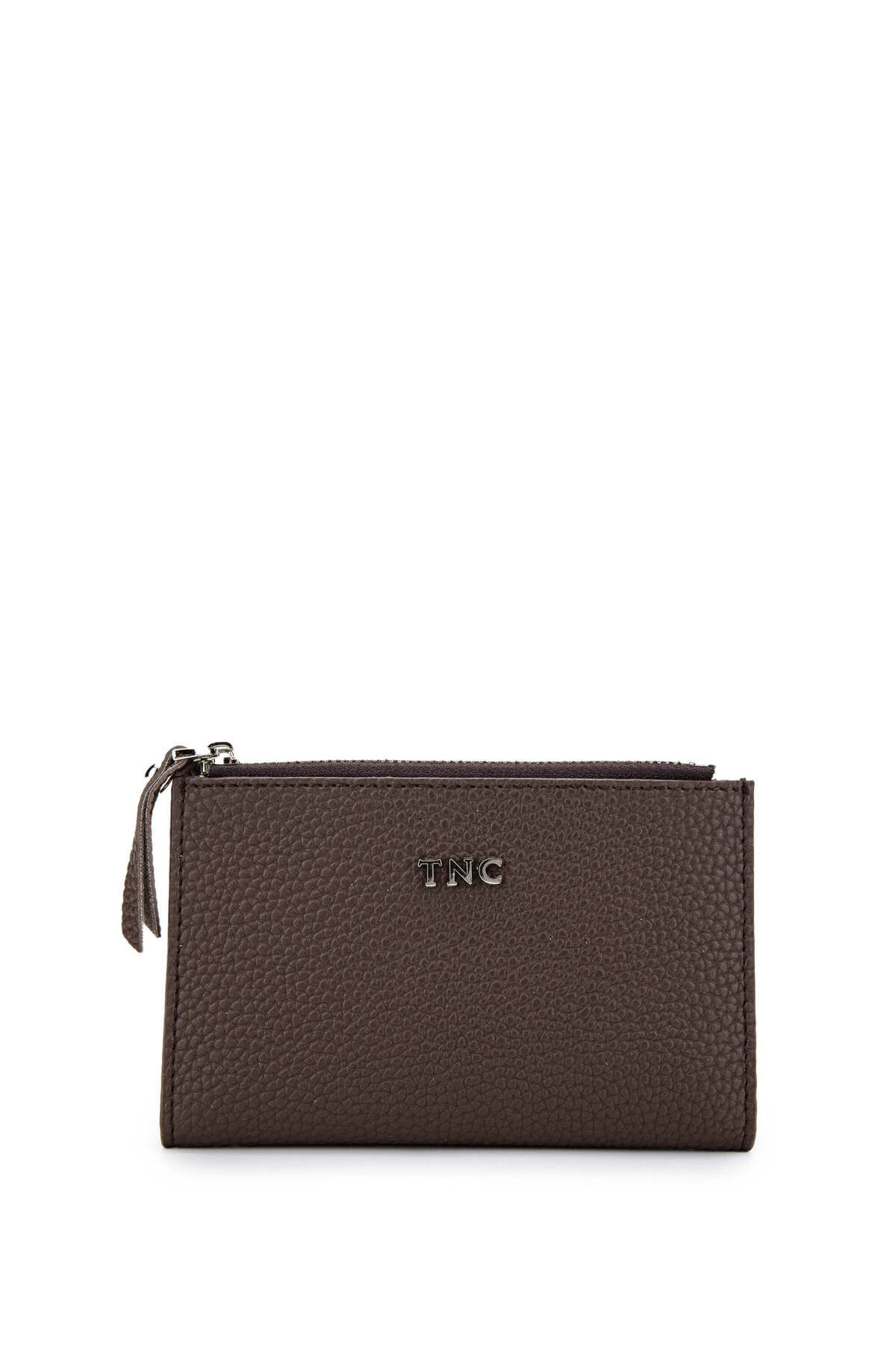 کیف پول زنانه قهوه‌ای وگان Tamer Tanca