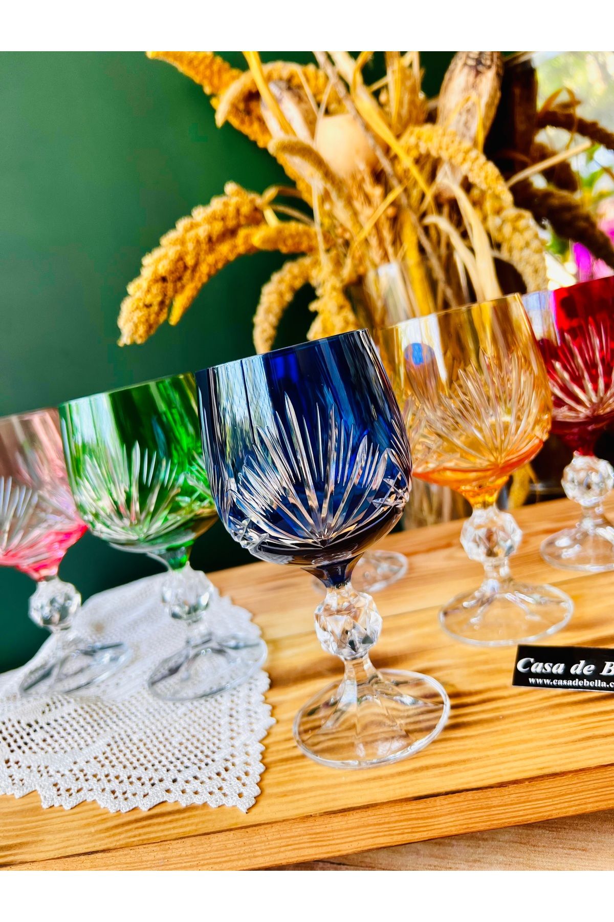 CASA DE BELLA BOHEMIA CRYSTAL COLORFUL LIQUOR БОКАЛ ДЛЯ КОФЕ НА 6 ЧЕЛОВЕК TR5521