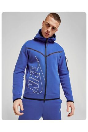 Nike tech fleece windrunner hoodie blue best sale