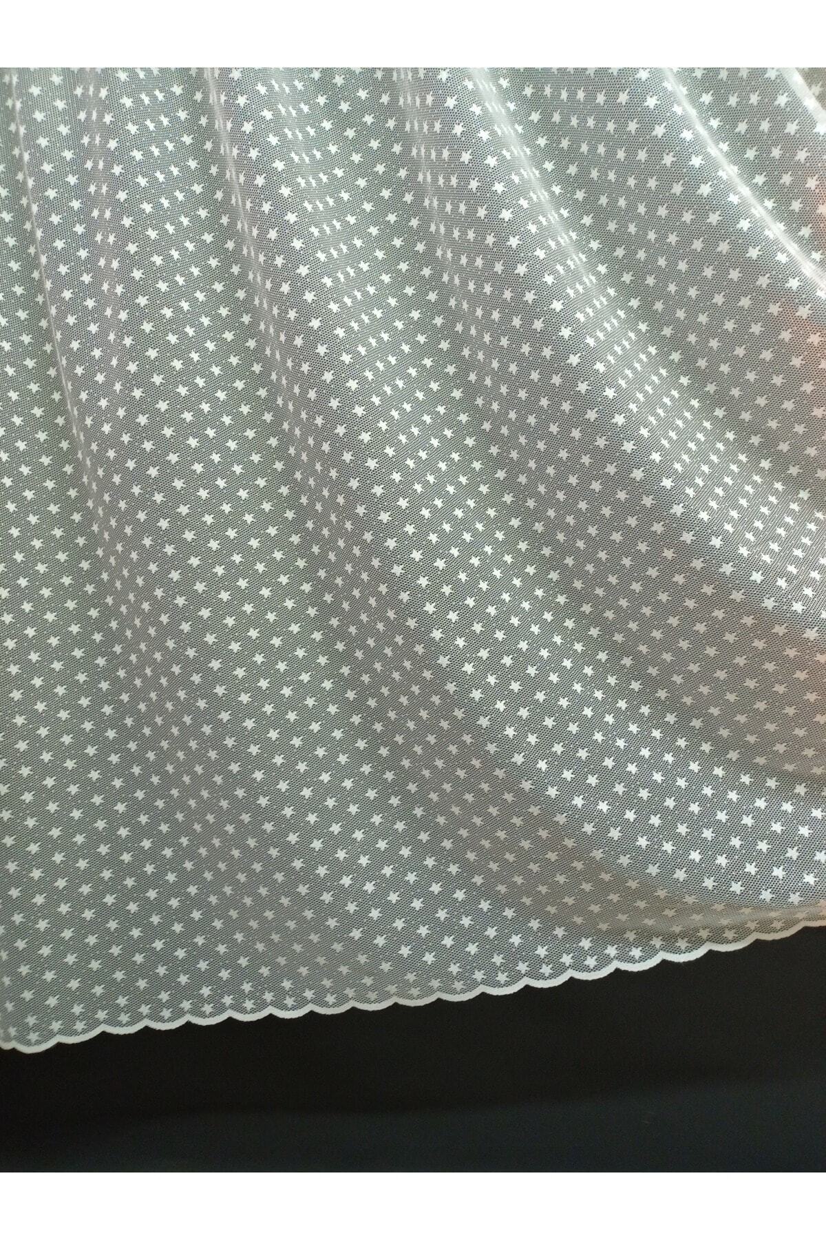 DNZEVGEREÇLERİ Çocuk Odası Küçük Yıldızlı Modern Tül Perde 1/2 Pile fotoğrafı 3 (önizleme)