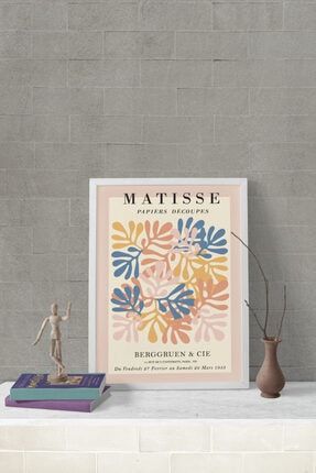 Henri Matisse Papiers Decoupes, Berggruen & Cie Beyaz Çerçeveli Poster ÇM-P00019