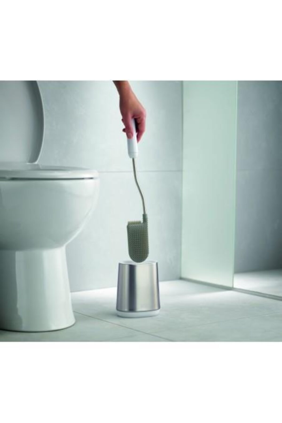 Flex Lite Steel Toilet Brush - White 70561