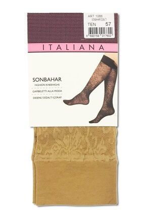 Italiana 1066 Kadın Sonbahar Desenli Dizaltı Çorap O82L2SVCR44070-017727