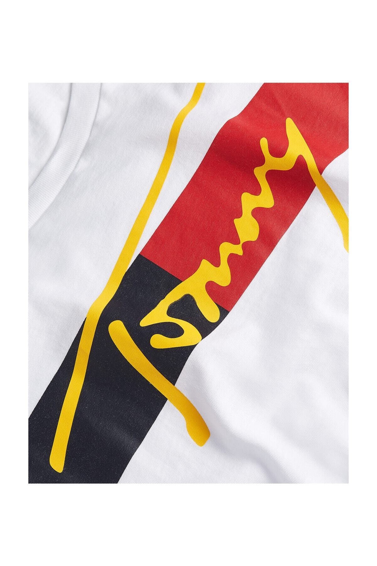 Tommy Hilfiger Erkek Beyaz T-Shirt 