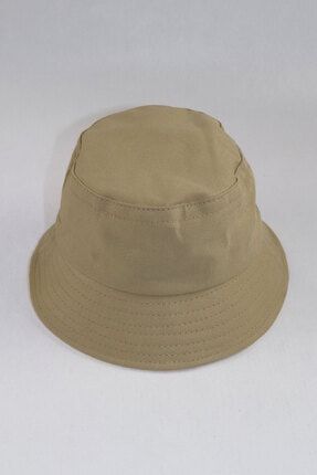 Krem Sade Bucket Şapka Zİ-2946