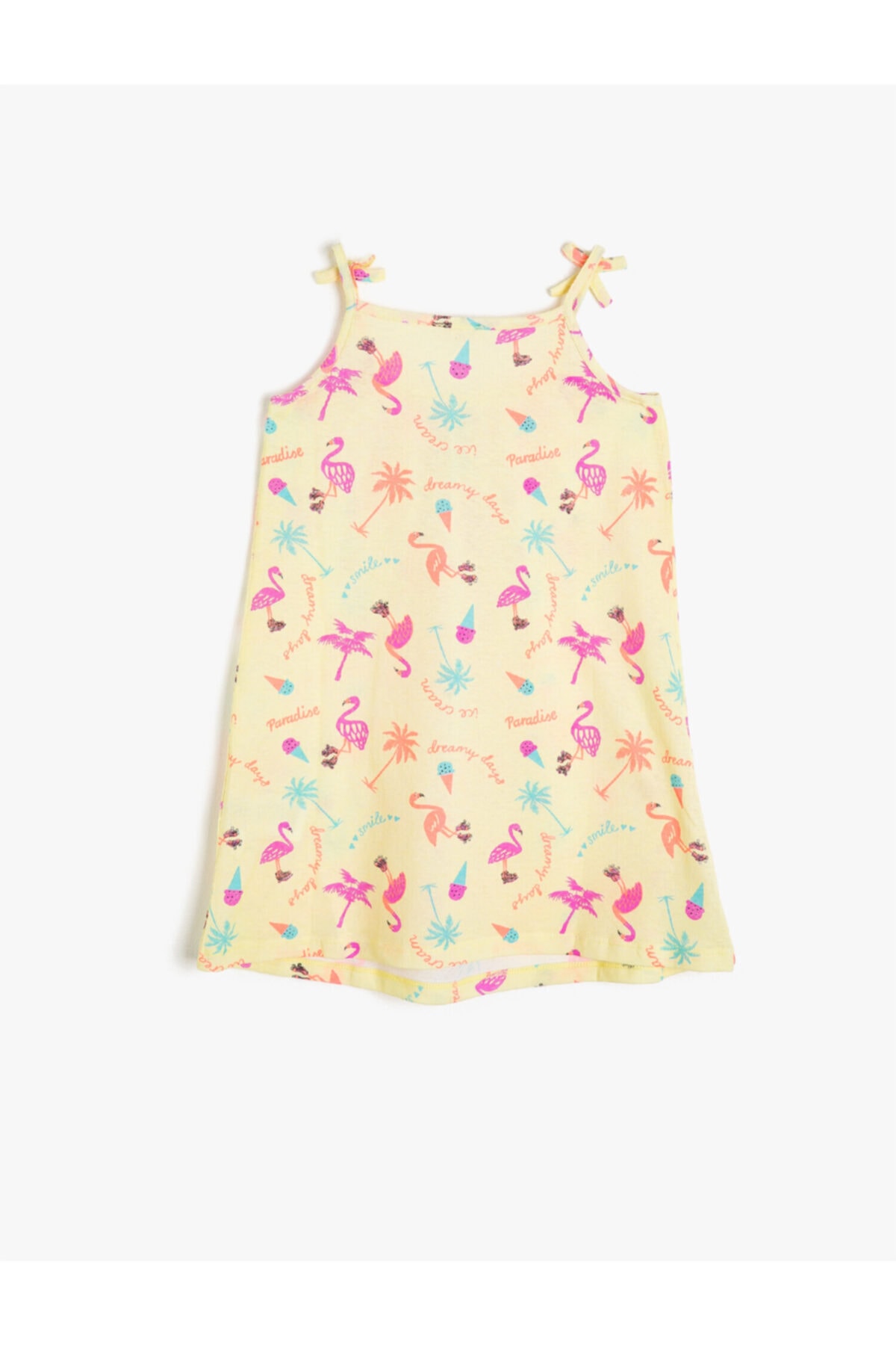 لباس مجلسی دخترانه زرد کوتونKoton | 0YKG87598OK اورجینال - تصویر 2