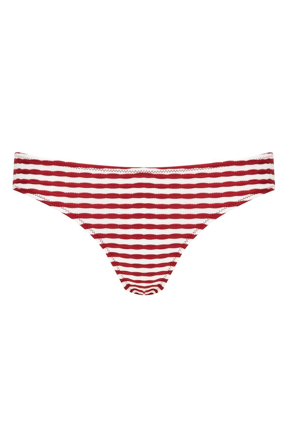 DeFacto Bikini-Hose Rot Gestreift Fast ausverkauft