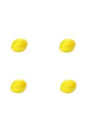 4 Adet Yapay Mini Limon Sarı Yapay Meyve Dekoratif Ürünler 4x S-Limon-Mini-4x
