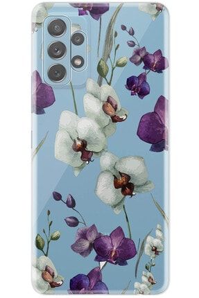 Samsung Galaxy A72 Pure Modern Desenli Silikon Kılıf Orkide Çiçek puremodern.a72.15