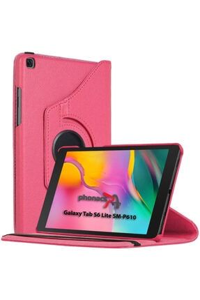 Samsung Galaxy Tab S6 Lite Kılıf P610-p615-p617n 360 Derece Döner Tablet Kılıf Pembe phonacss6lite