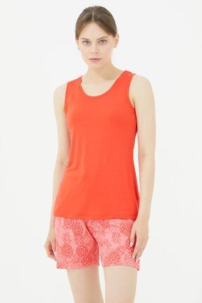 Kalın Askılı Desenli Pijama Takım - Kırmızı 21Y2421-TAR8040.01-R1800