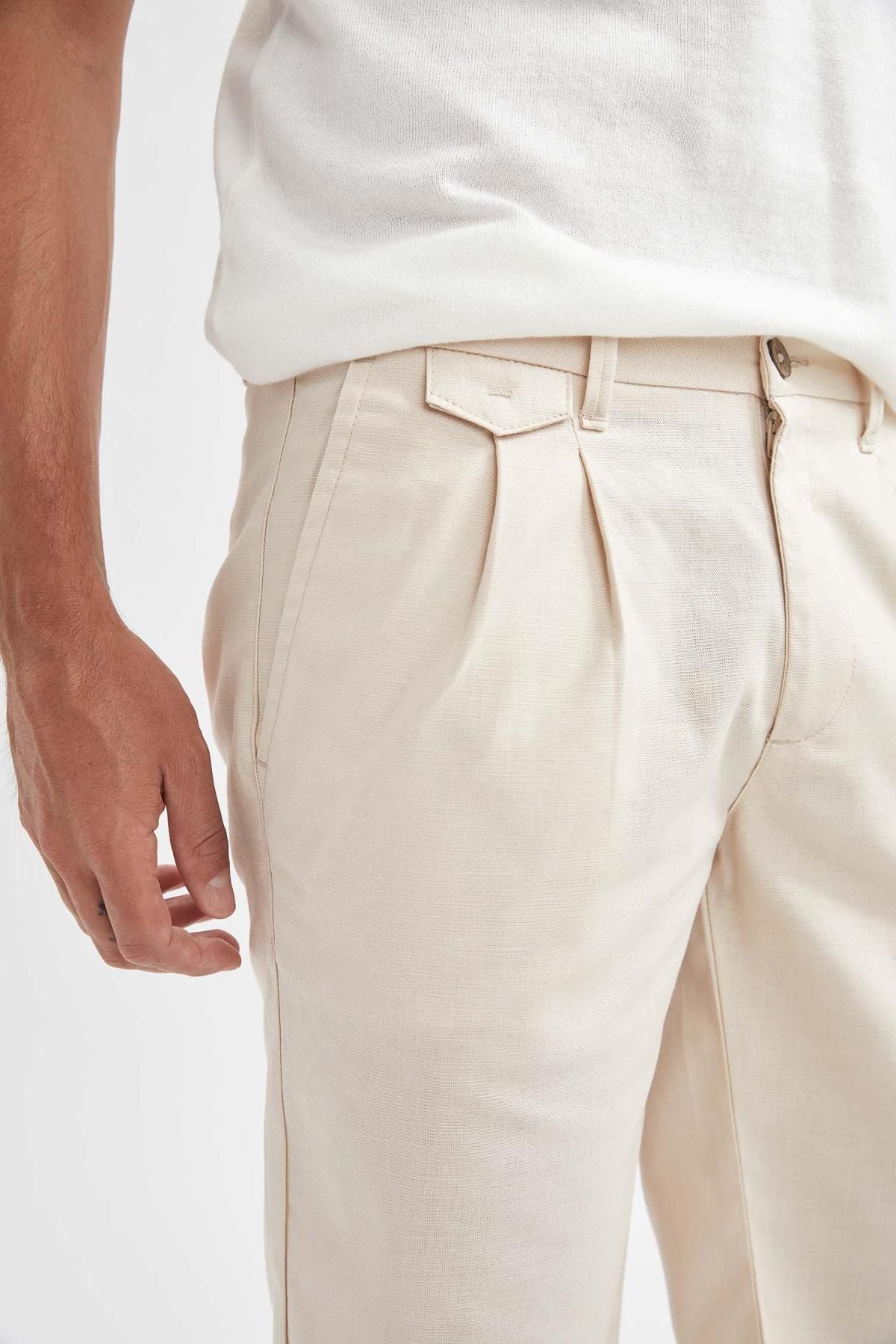 DeFacto-Σορτς βερμούδας Regular Fit Basic 4