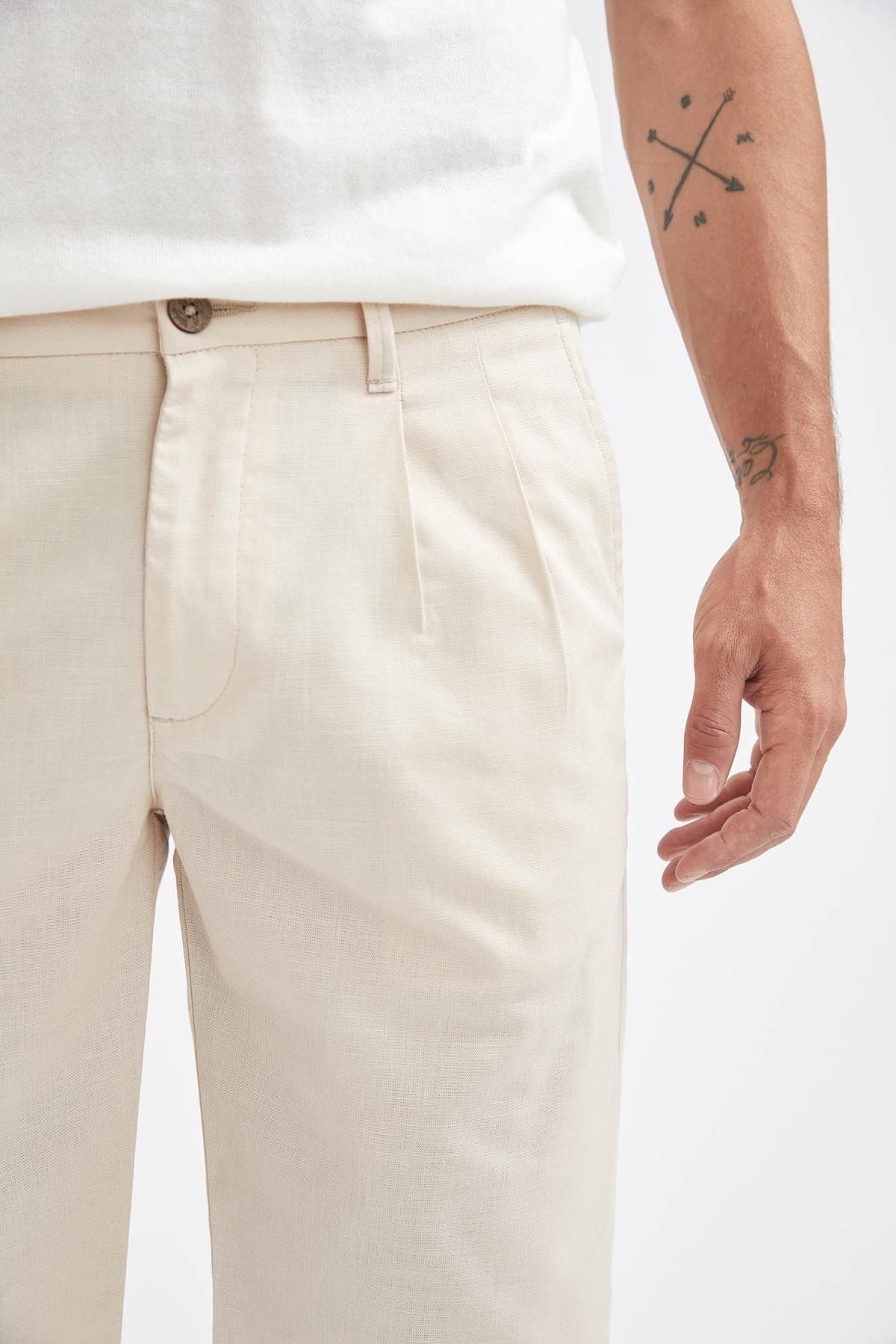 DeFacto-Σορτς βερμούδας Regular Fit Basic 7