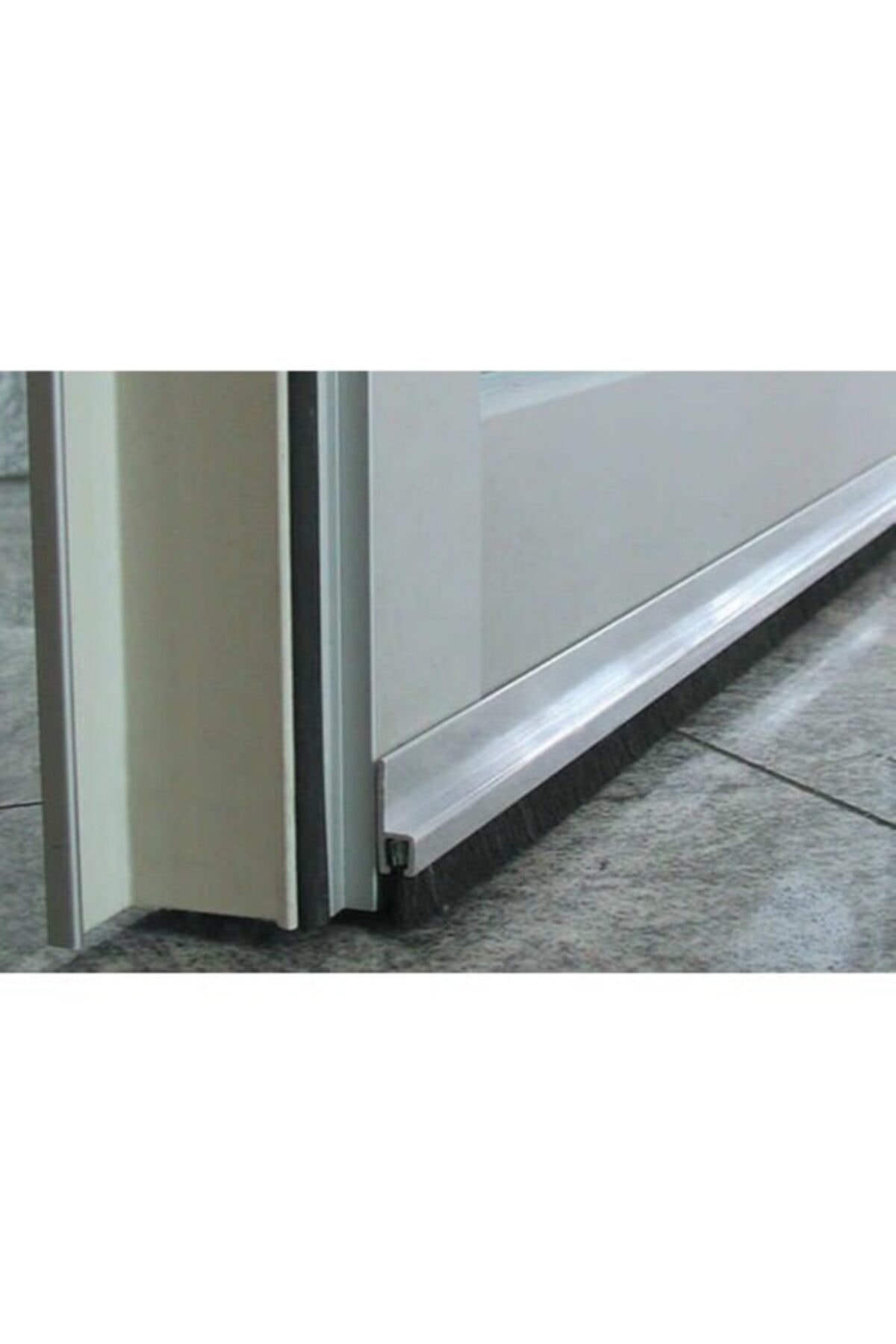 Genel Markalar Kapı Altı Fırçası Alüminyum H Tipi 90 Cm 5 Cm Kıl Boyu