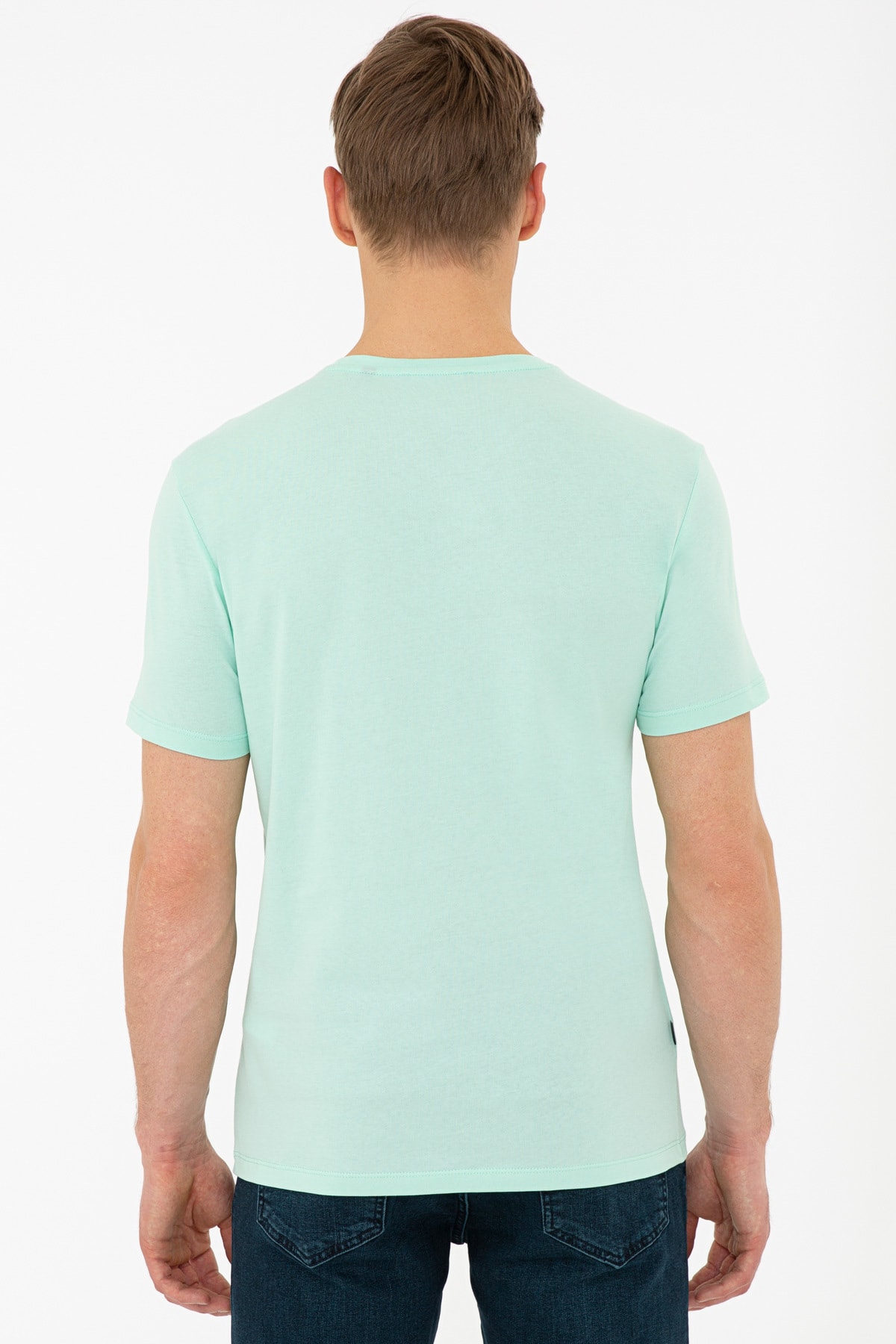 تیشرت مردانه سبز پیرکاردین | G021SZ011.000.1308622 اورجینال - تصویر 3