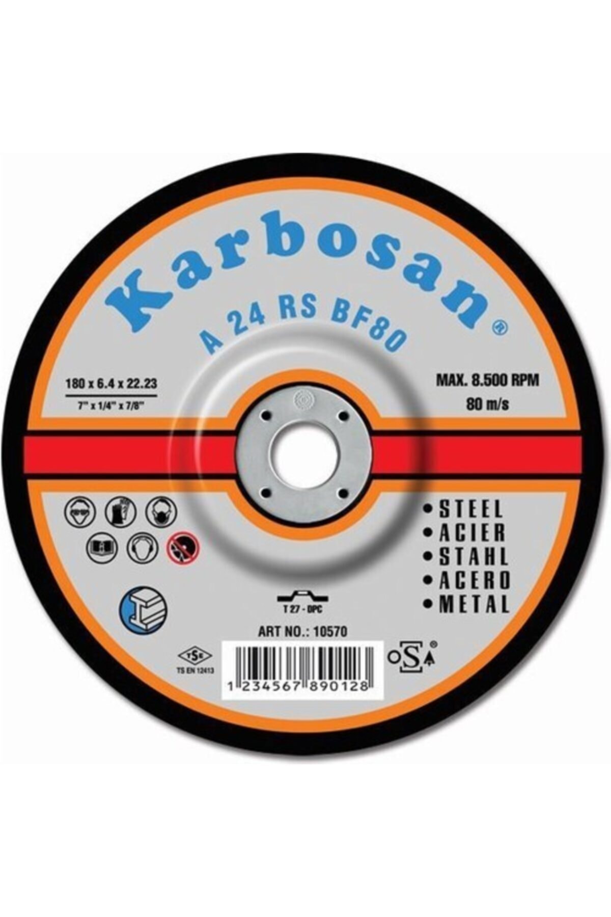 KARBOSAN Metal Taşlama 180x8x22 Mm