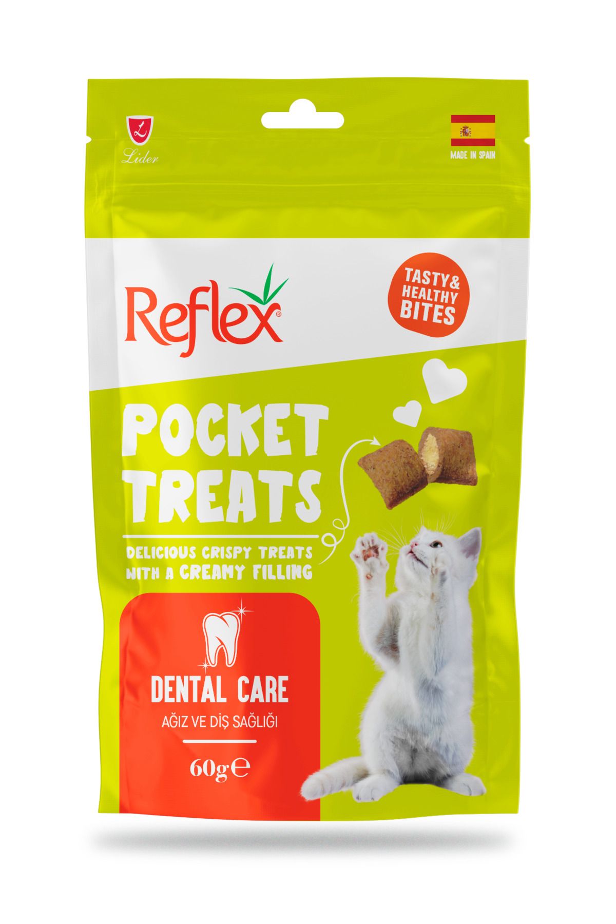 Reflex Pocket Treats Ağız ve Diş Sağlığı Kedi Ödül Maması 60gr RFT-043