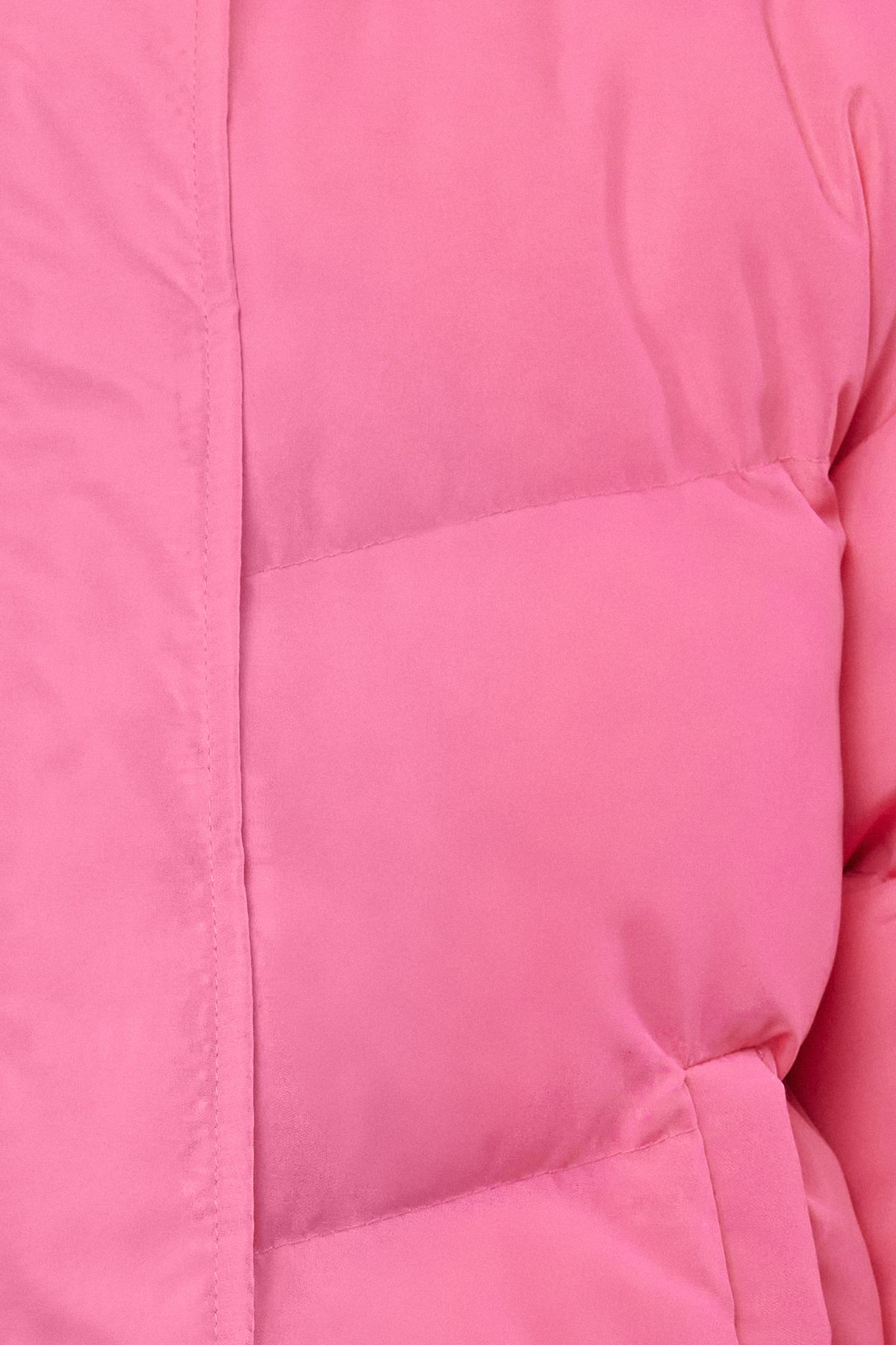 Trendyol Collection-Fuchsia Regular Fit Water Repellent Inflatable Coat Twoaw24Mo00048 3