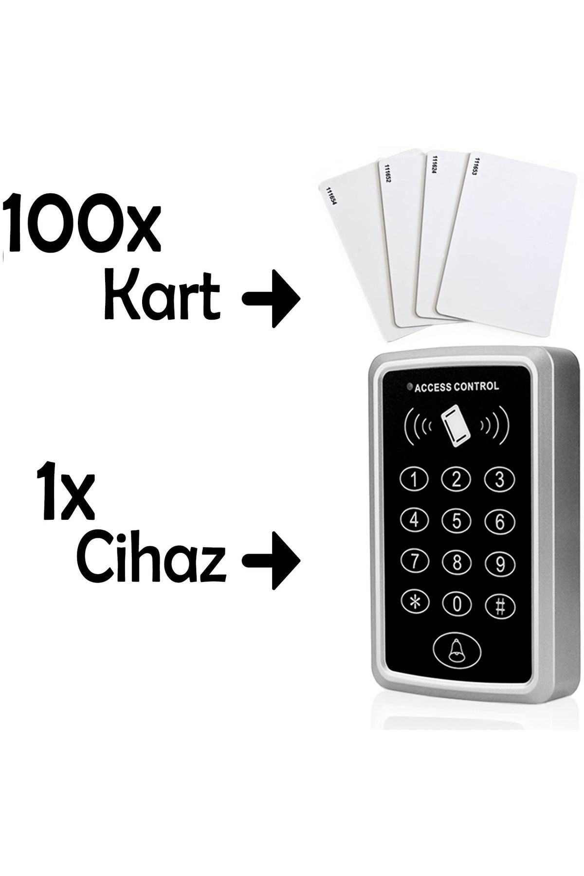 1 Rfid Encrypted Door Lock - 100 Proximity Cards