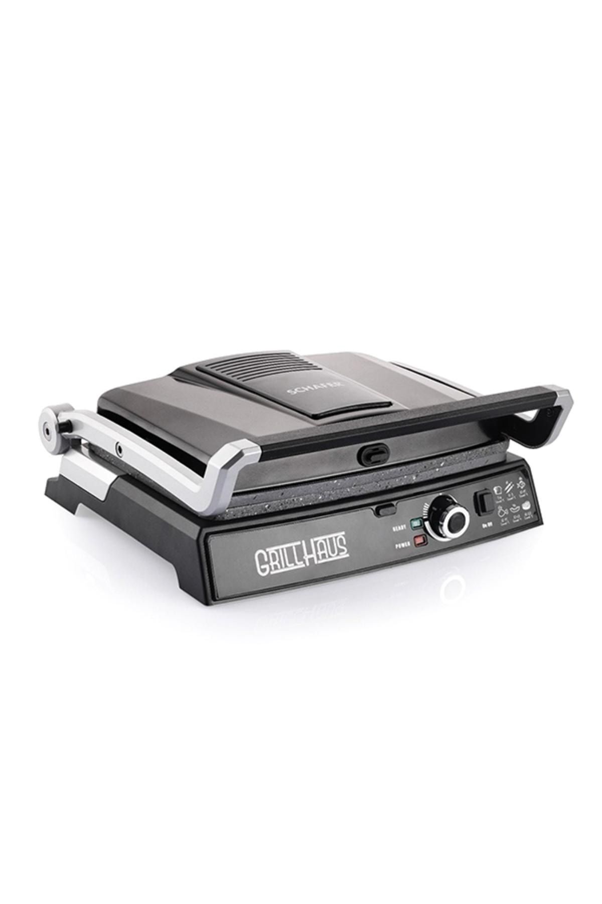 Тостер Schafer Grill Haus, 2000 Вт, гриль Inox, черный T1139