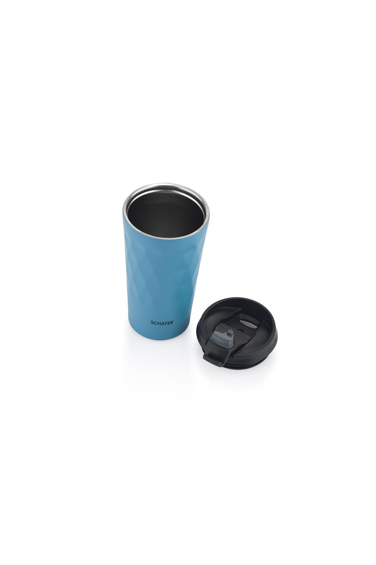 فلاسک آبی فنجان فولادی مردانه آهنی Thermos 350 میل bavi01 Schafer