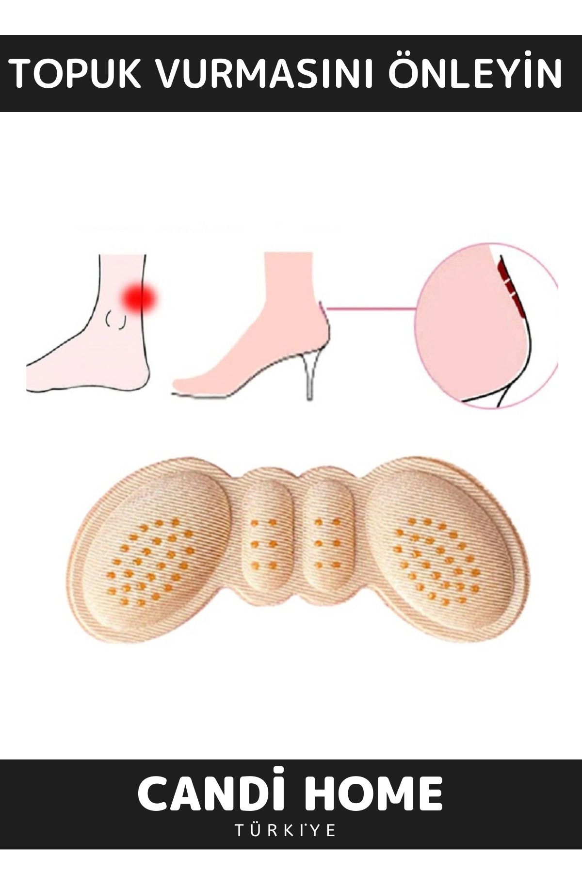 HOBİ CONDİ-LUX Large Size Foam Shoes - Anti-Knock and Shrink Pad 4
